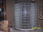 Curved glass block wall done by Kevin Holler, Holler Glass Block Company Minneapolis St Paul, installation of glass block, weck block, mullia block, pittsburgh coning block, solaris block,  .JPG